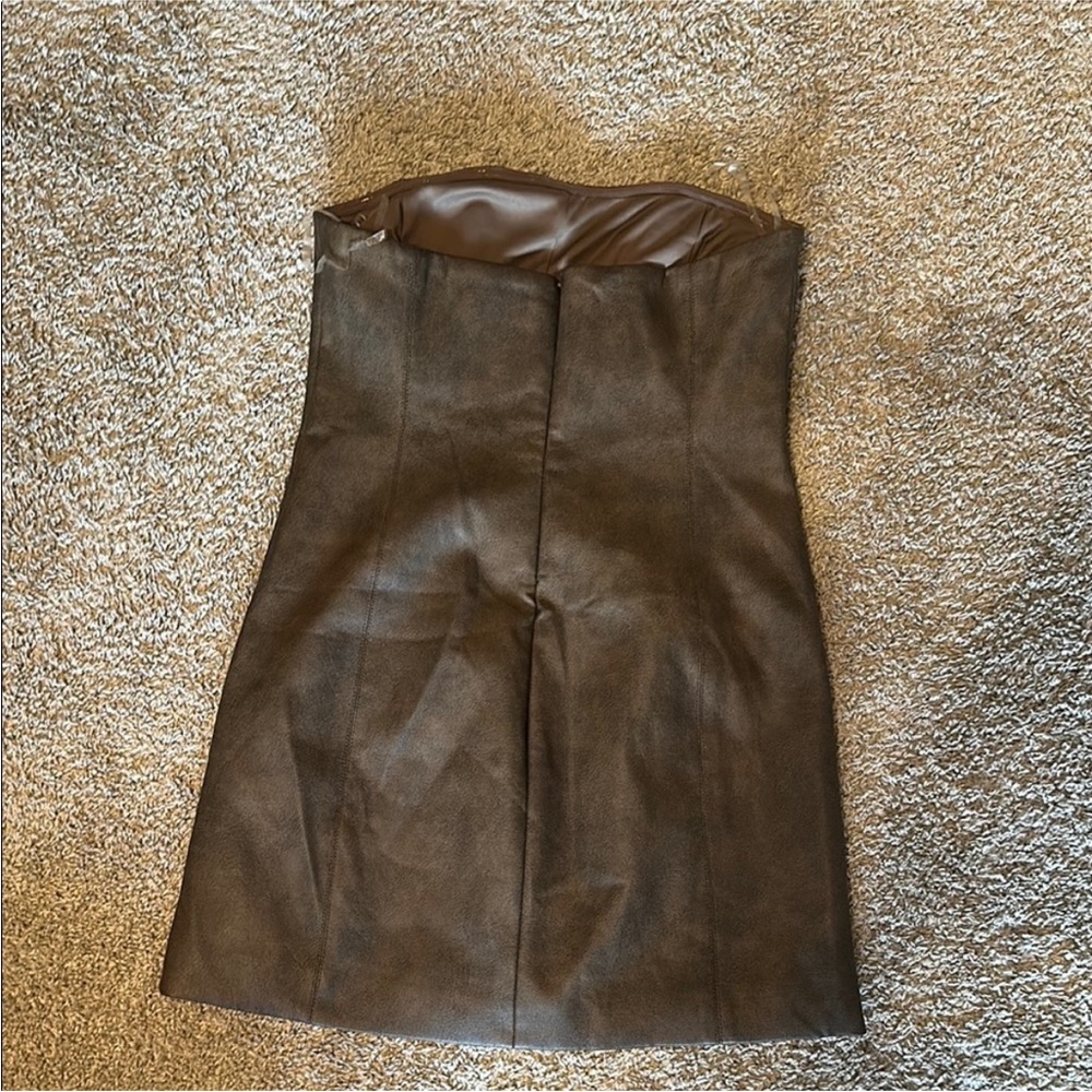 Meshki Pamela Faux Leather Mini Dress - Picture 4 of 4